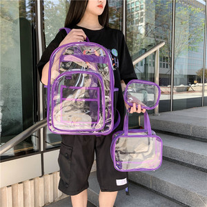 Custom <b>Clear</b> Pvc Backpack <b>Clear</b> <b>Plastic</b> <b>Bag</b> <b>Clear</b> Backpack Transparent Backpack - Product Image 4