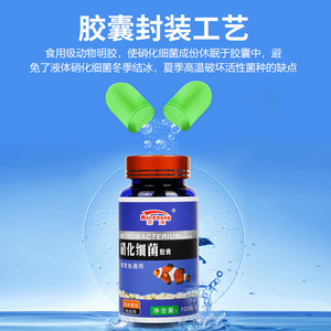 Capsules de bactéries nitrifiantes Nai Chong, 100 pièces, pour aquarium d'eau douce et d'eau salée, clarificateur d'eau - Product Image 2