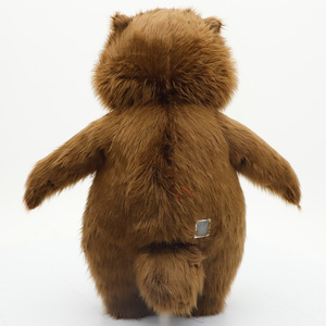 Costumes <span class=keywords><strong>de</strong></span> mascotte <span class=keywords><strong>de</strong></span> <span class=keywords><strong>castor</strong></span> marron à longue fourrure moelleuse, style anime, pour fêtes et danses, 2,2 m, pour cosplay d'animal <span class=keywords><strong>de</strong></span> rivière, vêtements gonflables - Product Image 5