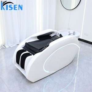 เก้าอี้สระผมไฟฟ้า KISEN Simple Salon Furniture พร้อมอ่างสระผมสำหรับสปาผม และเตียงนวดตัวแบบปรับเอนได้ - Product Image 2