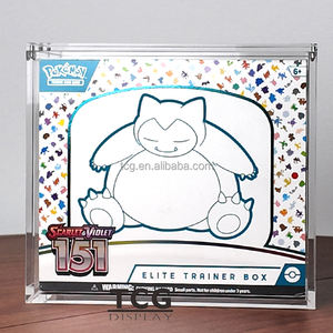 Échantillon gratuit présentoir de cartes <span class=keywords><strong>Booster</strong></span> en acrylique personnalisé pour TCG 151 <span class=keywords><strong>Pokemon</strong></span> ETB Evolutions JP <span class=keywords><strong>Booster</strong></span> JP <span class=keywords><strong>Booster</strong></span> Pack présentoirs - Product Image 1