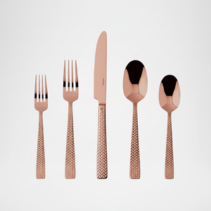 Couverts en métal gravés personnalisés service d'ustensiles en acier inoxydable personnalisé parfait pour les cadeaux mariages ou l'image de marque de restaurant - Product Image 1