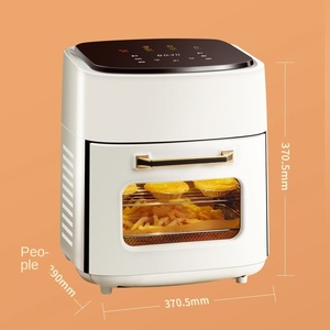 Friteuse à air moderne en acier inoxydable 5L, puissance 1501-2000W, surface antiadhésive sans huile, protection contre la surchauffe, mini-grille, numérique - Product Image 4
