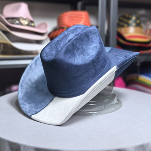Fuax <span class=keywords><strong>camoscio</strong></span> cappello da Cowboy corno lungo connazionali Viilage Bangora Sombreros cappello Fedora - Product Image 3