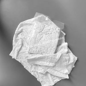 Trapos de Limpieza Industriales de Algodón Comprimido Blancos 100% Algodón con Absorción de Aceite, Trapos de Camiseta Reciclados - Product Image 1