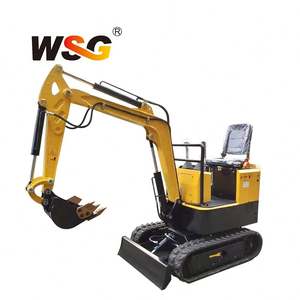 Mini pelle, mini trancheuse, mini excavatrice électrique, mini pelle sur chenilles, capacité de la cuve de 0,025 m³, CE/Iso/EPA - Product Image 1