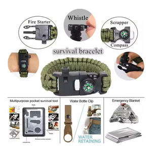 Oem 16 In 1 Outdoor Travel Camping Hiking Emergency Survival First Aid Kit Sos Tactical Survival Kit <b>Set</b> - Product Image 6