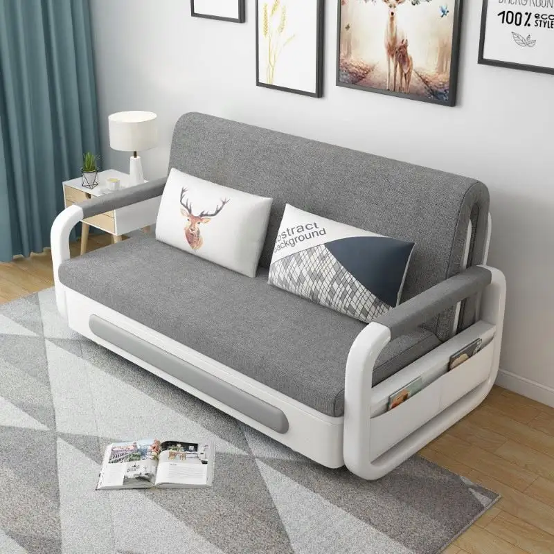 Ready To Shipping Sitting Room Deco Cotton Linen Chaise Model Sofa Vacuum Cumber Microfiber Sofa Beds