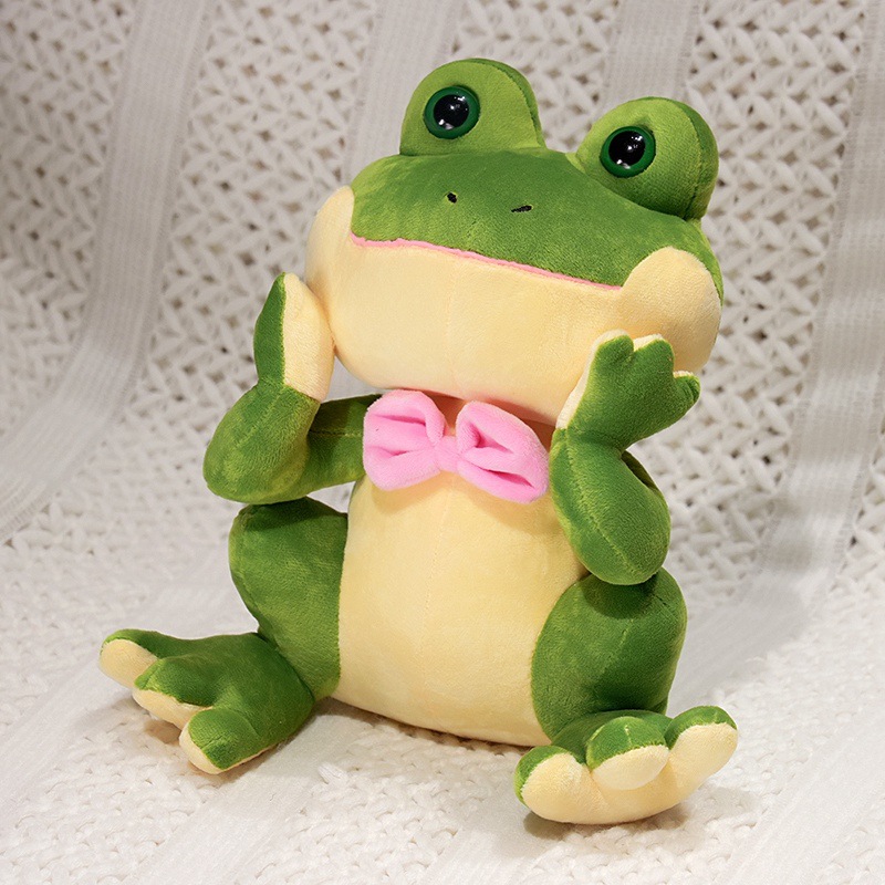 Hand holding frog 27cm