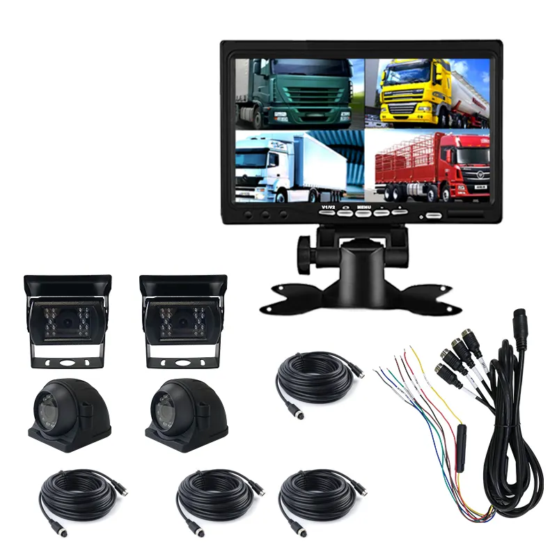 Fábrica LCD TV Mini 7 Polegada Monitor LCD Com Entrada HD para CCTV Car Bus Truck Câmera de Backup Reversa Visão Traseira