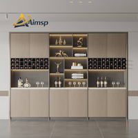 Meuble de présentation minimaliste au design moderne, idéal pour la mise en place et la décoration dans les salons et salles à manger