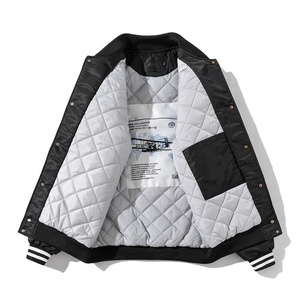 <span class=keywords><strong>Giacca</strong></span> <span class=keywords><strong>Bomber</strong></span> Autunno & Inverno da Uomo, Ricamata, Streetwear, Vestibilità Slim, Colletto Baseball, Giacche e Cappotti Casual, Antivento, Stile Coreano - Product Image 3
