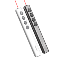 2,4 GHz PPT Presentación Rojo Verde Punteros láser N39 Control remoto USB Presentador inalámbrico Powerpoint Clicker Recargable
