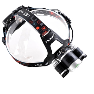 Lampe frontale LED zoomable Entai 800 lumens avec puissance de 60 W, charge USB et CC, 4 modes d'éclairage, intensité réglable, logo imprimé - Product Image 4