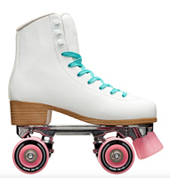 Patins à roulettes quad pour adultes en PU avec roues en carbone et alliage, cadre en alliage d'aluminium pour la location