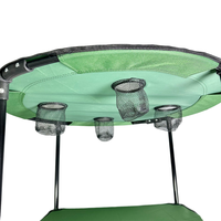 Table pliante d'extérieur portable avec logo personnalisé, cadre en acier léger, design moderne, mobilier de camping pour pique-nique, utilisation en cour, 60 kg