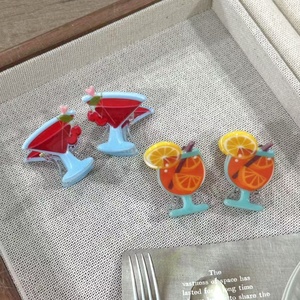 New Cocktail Đồ Uống Tóc Nhỏ Grips Mù<span class=keywords><strong>a</strong></span> Hè Bãi Biển Anh Đào Chanh Nhỏ Phẳng Grips Bangs Và Tóc Bị Hỡ Grips Phụ Kiện Tóc - Product Image 6