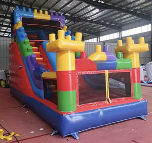 Toboggan gonflable géant personnalisé pour l'extérieur, toboggan gonflable de qualité commerciale, château gonflable pour jeux en plein air, location commerciale - Product Image 4