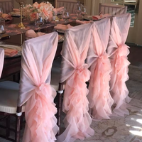 Nœuds décoratifs romantiques pour chaises de mariage en extérieur, housses de dossier, décorations de banquet, Noël, anniversaire, événements formels