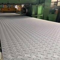 Tapis antidérapant en acier inoxydable soudé SUS304/SUS316L, série 300/400, motif losanges 5 barres, prix usine