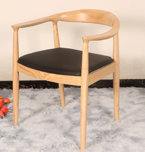 Chaise de salle à manger en bois massif de style médiéval pour restaurant, hôtel, avec siège rembourré, chaise présidentielle <span class=keywords><strong>Kennedy</strong></span> en bois pour la maison - Product Image 2