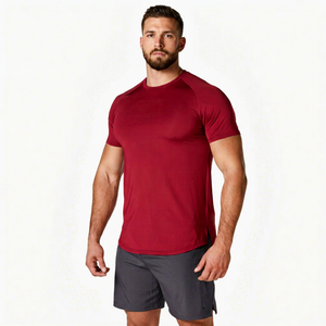 Camiseta de Gimnasio Personalizada de Algodón 100% para Hombre, Tallas Personalizadas, Colores con Logotipo Personalizado, Cómoda, Transpirable, de Secado Rápido, Alta Calidad, en Stock - Product Image 1