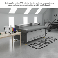 Coupeur automatique de film PPF pour voiture à alimentation numérique, double tête, à aspiration, pour films solaires à changement de couleur et motifs numériques