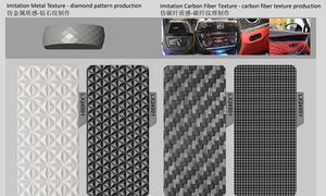 Produit OEM Pulvérisation de surface <span class=keywords><strong>Huile</strong></span> Texture métallique Peinture Impression sur soie Motif CD Galvanoplastie Texture 3D Peinture Motif diamant - Product Image 3