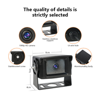 Système de caméra de recul intelligent pour véhicule avec vision nocturne HD, grand angle et assistance au stationnement en marche arrière