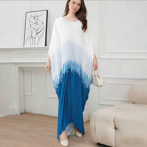 Yuhong 2025 Abiti da Sera in Raso Taglie Forti per Donna, Design Casual con Maniche a Pipistrello, Stampa Plissettata, <span class=keywords><strong>Taglia</strong></span> <span class=keywords><strong>XL</strong></span> 5, Vendita Diretta dalla Fabbrica - Product Image 2