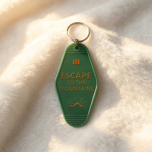 Retro Motel Style Acrylic Keychain Positive Slogan Hotel <b>Key</b> Tag Inspirational Text Bag Pendant <b>Key</b> Ring Accessories Wholesale - Product Image 4