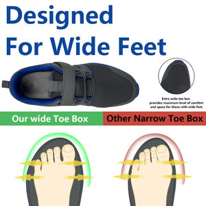 Fabricant de chaussures médicales Chaussures diabétiques grande taille légères et réglables pour marcher Style soulagement de la douleur des pieds Neuropathie - Product Image 3