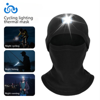 Masque facial chaud et coupe-vent pour sports d'hiver LED éclairage électronique cagoule couvre-chef vente en gros d'usine