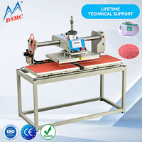 Machine à fabriquer des logos 3D, machine à fabriquer des étiquettes pour vêtements, presse à chaud pneumatique semi-automatique combinée, machine à embosser les t-shirts pour pièces