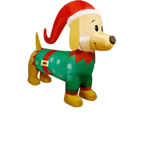 Custom 5ft inflatable dachshund Holiday Yard decoration indoor and outdoor inflatable christmas decoration sausage dog