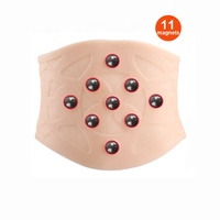 Ceinture de soutien lombaire en silicone avec massage magnétique, soutien abdominal, thérapie magnétique, bandage lombaire, ceinture dorsale