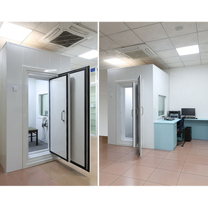 Cabine audiométrique portable IN-1212 moderne, durable, écologique, à porte unique, avec roulettes et hauteur réglable, structure en alliage d'aluminium pour - Product Image 6