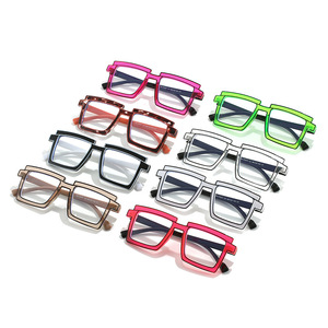 TR5207 New Arrival Fashion Color <strong>Cartoon</strong> Square Optical Anti-blue Glasses Women Vintage Eyeglasses Frame for Female <strong>Spectacles</strong> - Product Image 5
