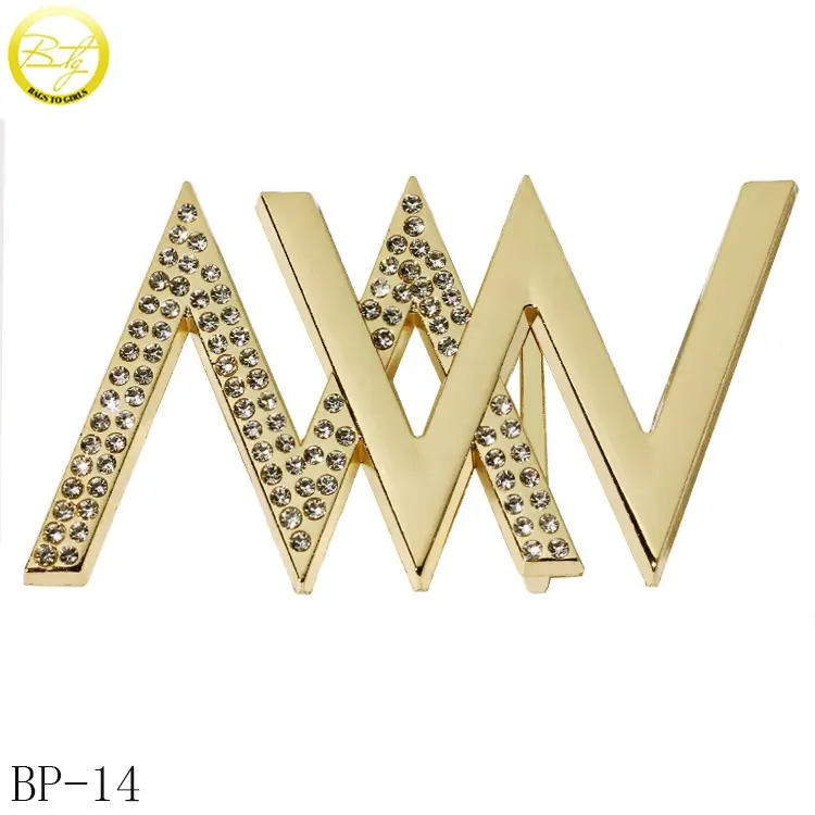 High quality custom rhinestone belt buckle clasp die casting gold letter metal strap clip buckle for lady waist