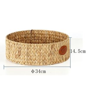 Lit pour animaux de compagnie en jacinthe d'eau naturelle tissée à la main durable espace de repos d'été frais pour chats et chiens dans une cage ou un panier - Product Image 3