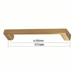사용자 정의 현대 브러시 골드 캐비닛 핸들 아연 합금 대량 주문을 당겨 쉬운 설치 욕실 주방 가구 하드웨어 - Product Image 4
