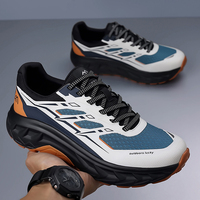 Chaussures de trail pour hommes, respirantes, en mesh, avec amorti, antidérapantes, pour la randonnée et le trekking, baskets athlétiques, logo personnalisé accepté