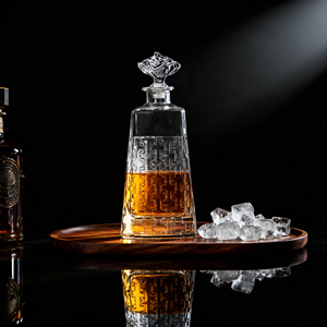 <span class=keywords><strong>Carafe</strong></span> à eau en cristal de whisky de luxe <span class=keywords><strong>personnalisée</strong></span> avec logo, nouveauté, 650 ml, classique, transparente, <span class=keywords><strong>gravée</strong></span> - Product Image 1