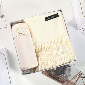 Customized Thank You Logo Corporate Gift Box Luxury Vacuum <b>Cup</b> Scarf for Her Thank You Gifts Clients Companies - Product Image 1
