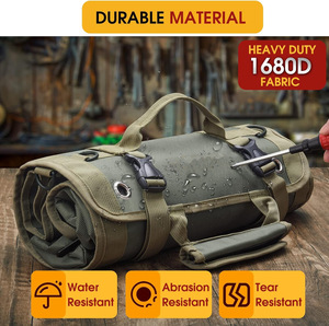 Custom Wholesale New Electrico Portable Back-slung <b>Roll</b> Bag With Detachable Tool <b>Kit</b> Multi-function Wear Armor Zipper Closure - Product Image 3