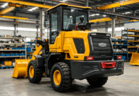 Chargeuse sur pneus compacte de 1,5 tonne de capacité nominale avec godet de 0,6 m³ pour la manutention des matériaux agricoles et de construction, flexible et compacte