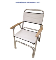 Chaise longue de pont en toile marine avec aluminium de haute qualité, résistante, de qualité professionnelle dans les environnements marins difficiles, personnalisable