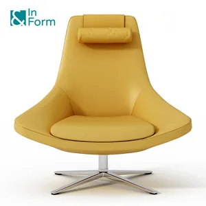 Chair Supplier Custom PU Leather Leisure Chair Living Room Office Lounge Chairs for Reception Waiting Room