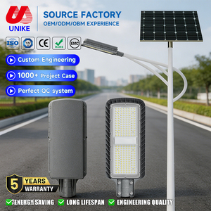 Lampadaire solaire LED extérieur séparé en aluminium moulé sous pression, étanche IP65, haute qualité, 40W 50W 60W 70W 100W 120W 130W - Product Image 1