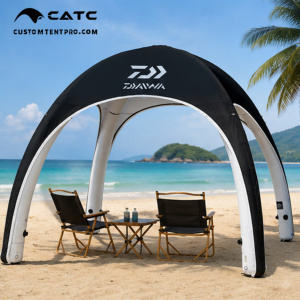 Tenda Gonfiabile a Forma di Ragno Impermeabile e Ermetica Personalizzata CATC |   Padiglione di Marca Stile DAIWA Nero |   Cupola per Eventi di Pesca all'Aperto - Product Image 1